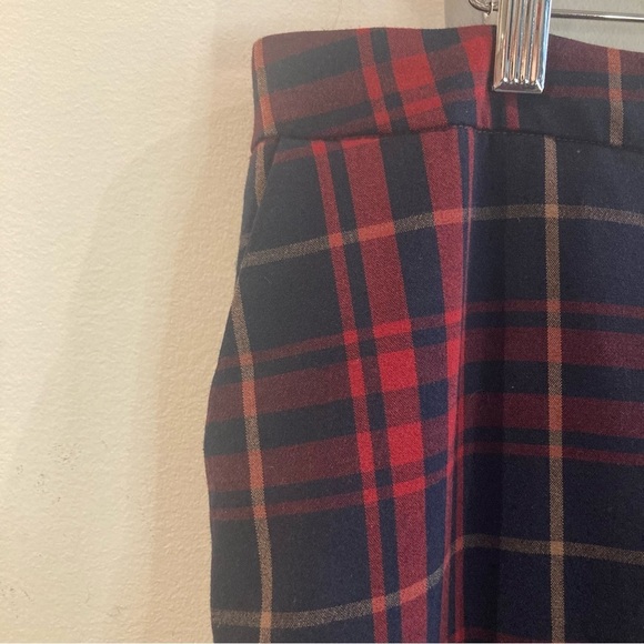 BLACK TAPE Sz XL Plaid Elastic Back Waist Tapered Leg Unlined Pockets Pants - Picture 4 of 7